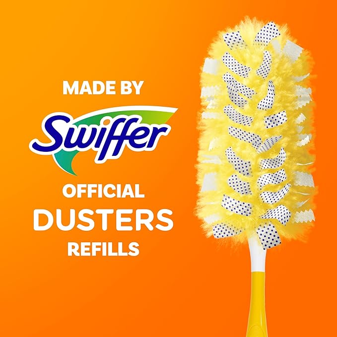 Swiffer Dusters Refill for cleaning, Feather & Microfiber Duster Alternative, Unstopables Fresh Scent, (4x6ct)