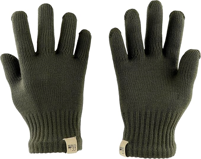 Merino Wool Glove Liner - Warm Base Layer - Ski Liner Glove - 3 Season Wear - Multiple Colors and Sizes