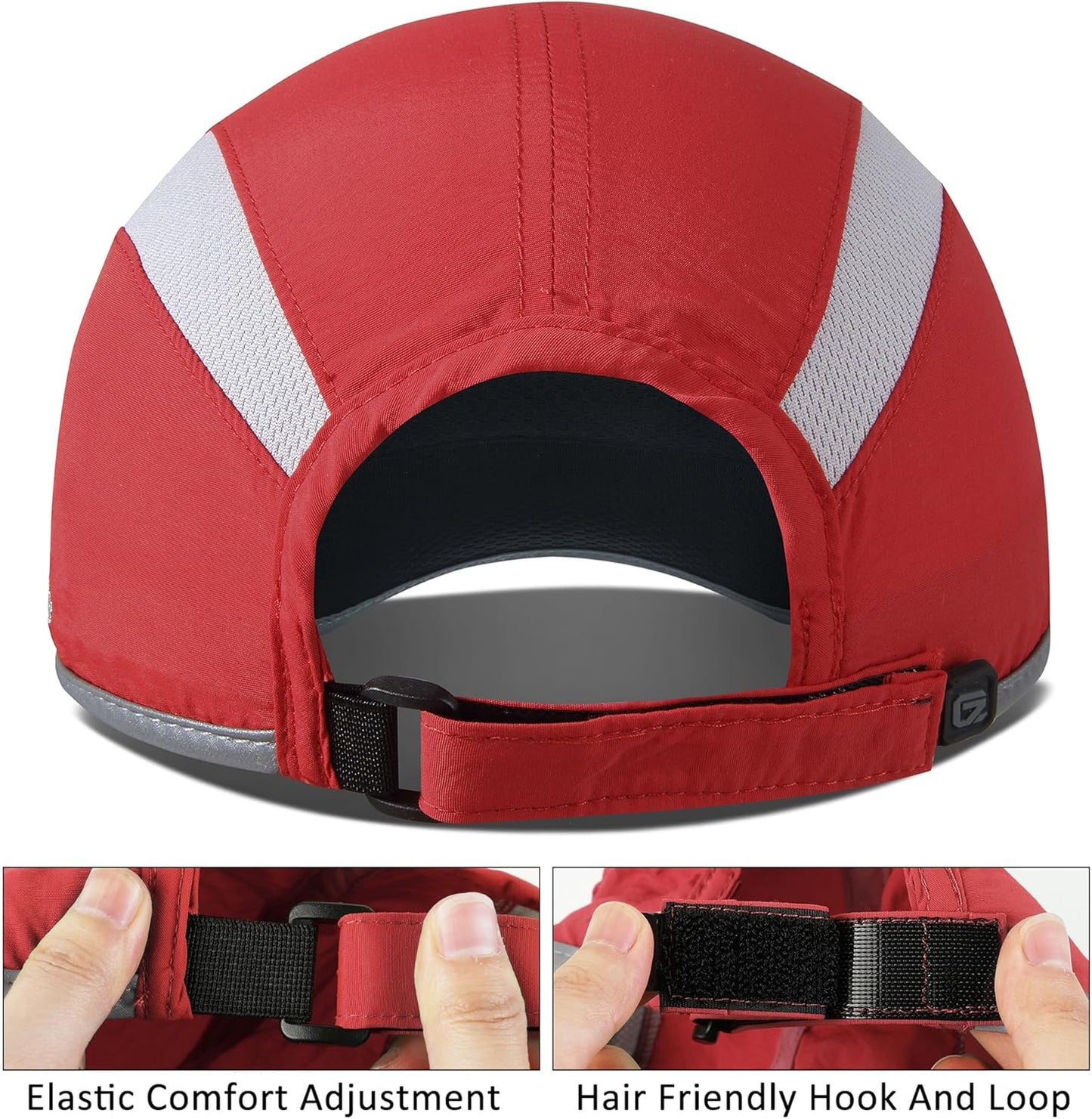 GADIEMKENSD Reflective Folding Outdoor Hat Unstructured Design UPF 50+ Sun Protection Sport Hats for Womens and Mens