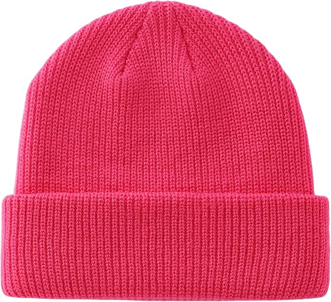 Connectyle Classic Double Layer Knit Beanie Hat Warm Thick Acrylic Winter Hats Daily Cuffed Beanies Watch Hat for Men Women