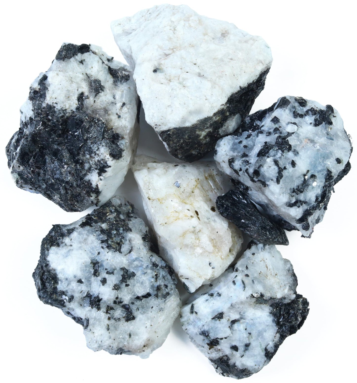 Crocon® 1LB Rainbow Moonstone Rough Bulk Rocks Natural Stone Raw Gemstone Crystals and Stones Tumbling Cabbing Polishing Spiritual Gifts Gem Mining Chakra Balancing Reiki Healing Home Office Décor