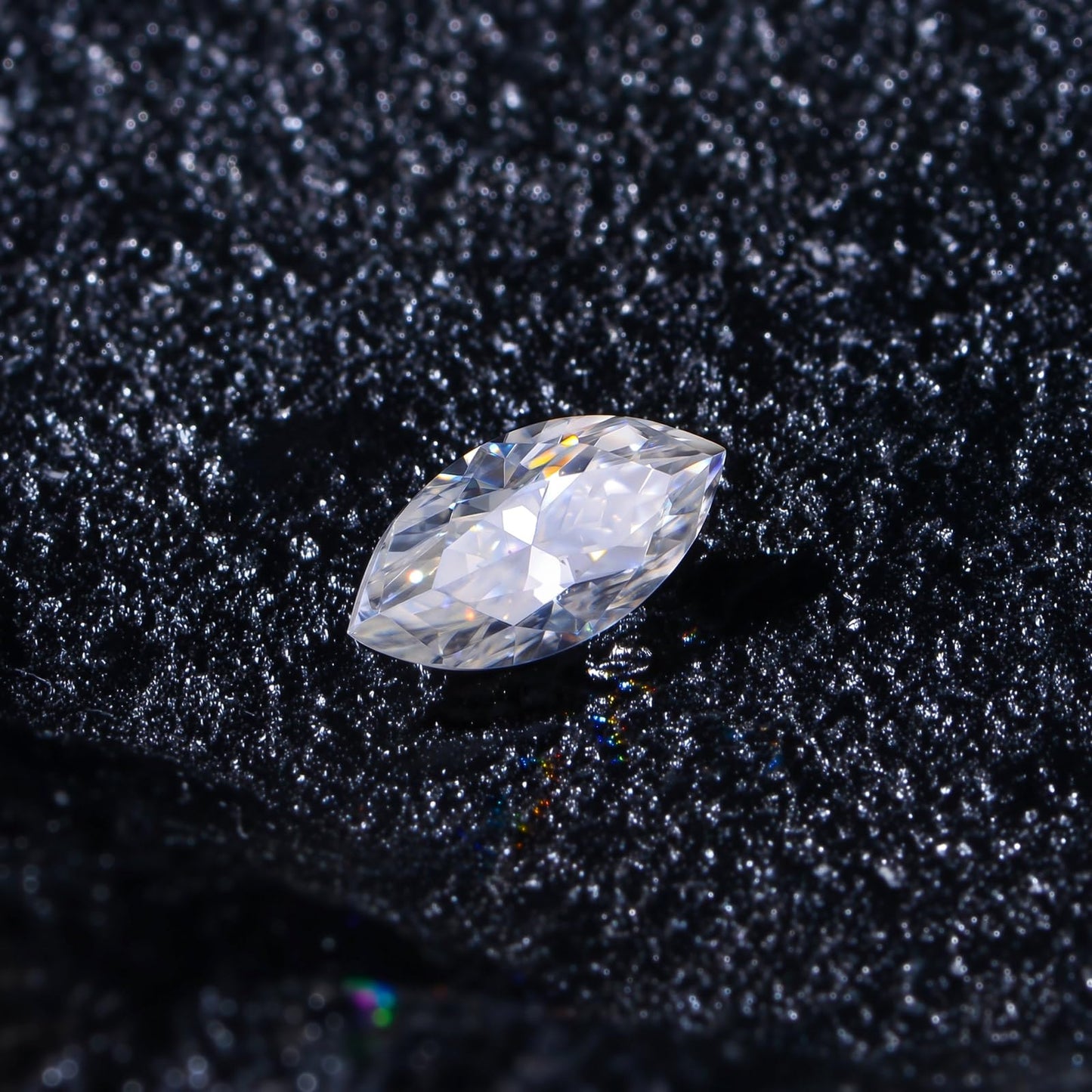 1-5 Carats Moissanite Loose Stone Lab Grown Synthetic Diamond Loose D Color Round/Oval/Heart/Princess/Cushion/Asscher/Pear/Marquise/Radiant/Emerald Cut Moissanite Loose Gem Stones for Ring Pendant Jewelry Making Gift (Marquise Cut, 1 Carats)
