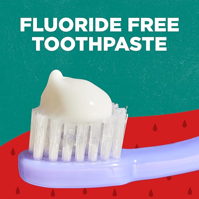Tom's of Maine Natural Kid's Fluoride Free Toothpaste, Ages 2+, Silly Strawberry, 5.1 oz. 3-Pack (back in original formula)