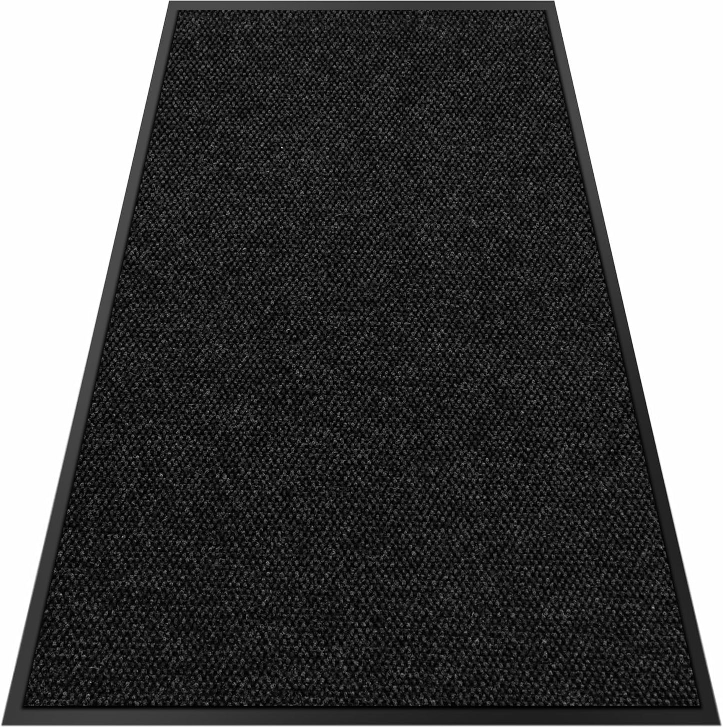 2′ x 12′ Front Door Mat Indoor Outdoor Entrance, Commercial Floor Mat Heavy Duty Dirt Trapper Entryway Doormat, Custom Size Non Slip Rubber Backing Welcome mat, Door Mat for High Traffic Area