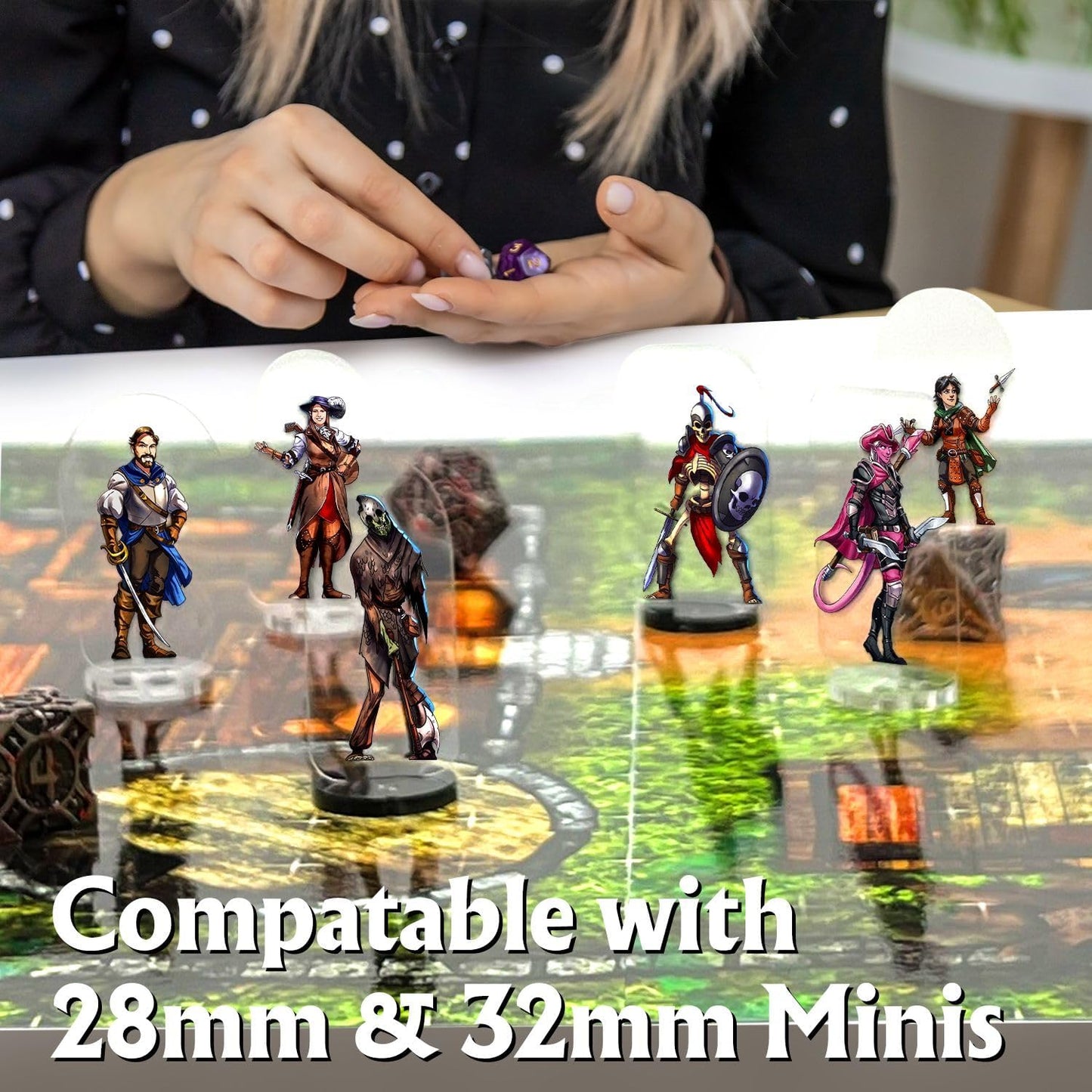 Arcknight The Extras Pack Roleplaying Battlemaps; 16 Modular RPG Maps in 8 Double-Sided Pages, 1" Square Grid, Modular & Versatile Design for Tabletop Gaming - for Dungeons & Dragons & Pathfinder