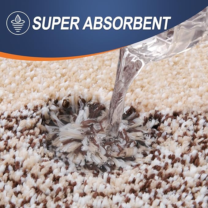 OLANLY Bathroom Rugs Mat 40x32, Extra Soft Absorbent Microfiber Bath Rugs, Rubber Backing, Quick Dry, Machine Washable Bath Mats for Bathroom Floor, Tub and Shower, Home Decor Accessories, Brown