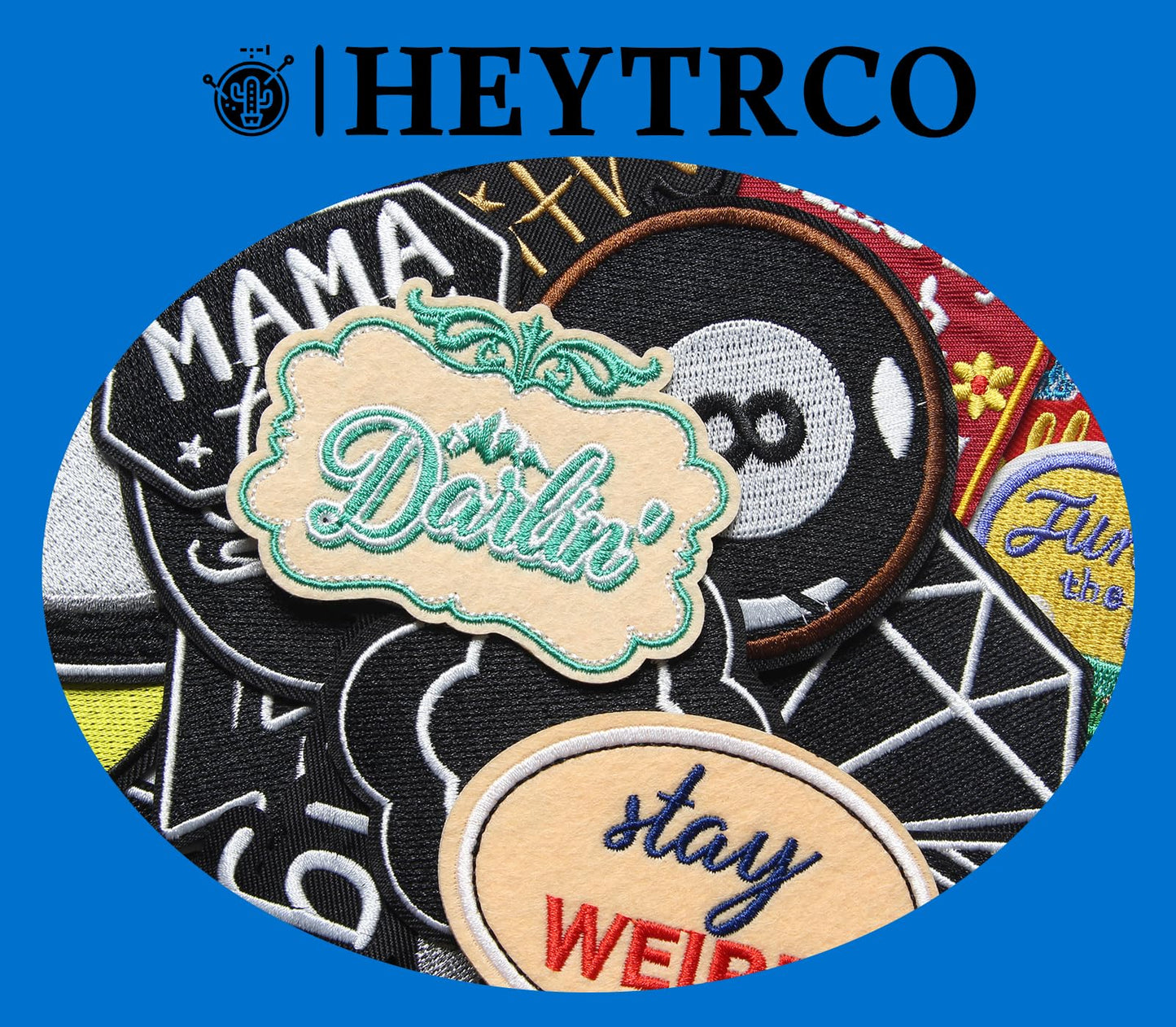 HEYTRCO 25PCS Western Meme Iron on Patches, Funny Cute Country Cowboy Cowgirl Embroidered Badges for Clothes, Applique for Shirts, Trucker Hats, Jeans, Jackets, Bags, Dress