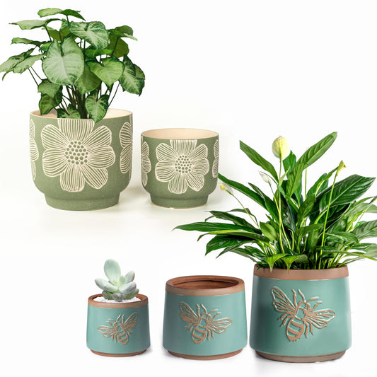 YBX YIBOXUAN Glazed Terracotta Pots and Sand Glazed Ceramic Pots