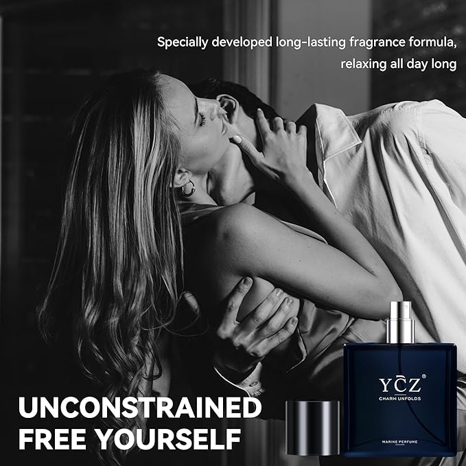 Ycz Charm Unfolds Marine Perfume for Men,1.7 oz.Long-Lasting Eau de Parfum Cologne for Men, Oriental Woody Fragrance Daily Use Men's Casual Cologne Smell Fresh All Day A Gift for Any Occasion