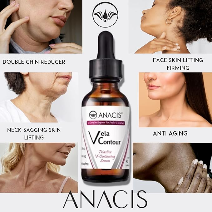 Advanced Neck Serum – V line Jawline - Fine Lines - Neck Wrinkles - Sagging Skin - Serum for Women and Men. Anacis 30ml