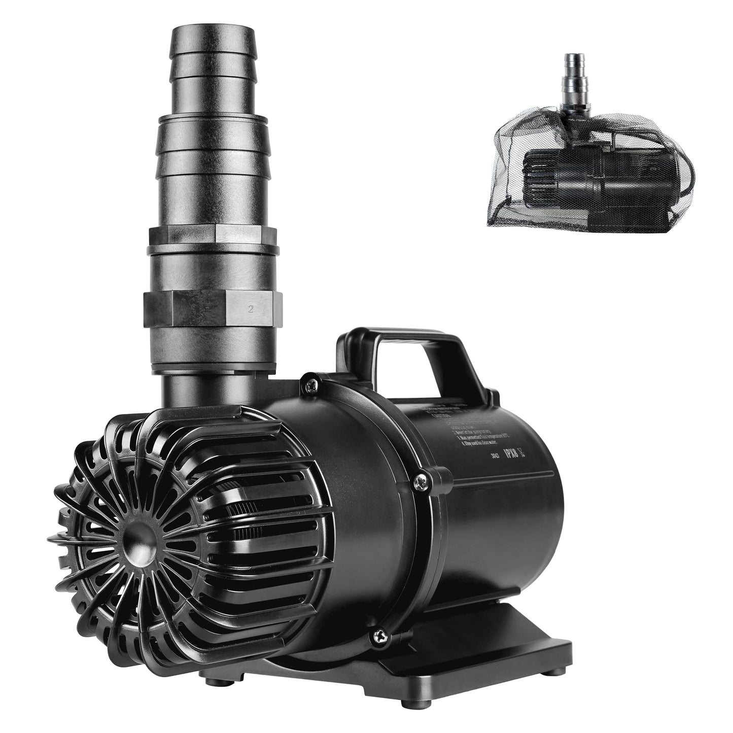 ANILUV 2700GPH Inverter Pond Pump, 100W Energy Efficient Submersible Pump | 14ft Lift Height, Pond Pumps for Outdoor Ponds – Ideal for Koi Ponds, Waterfalls, Hydroponics & Fish Tanks