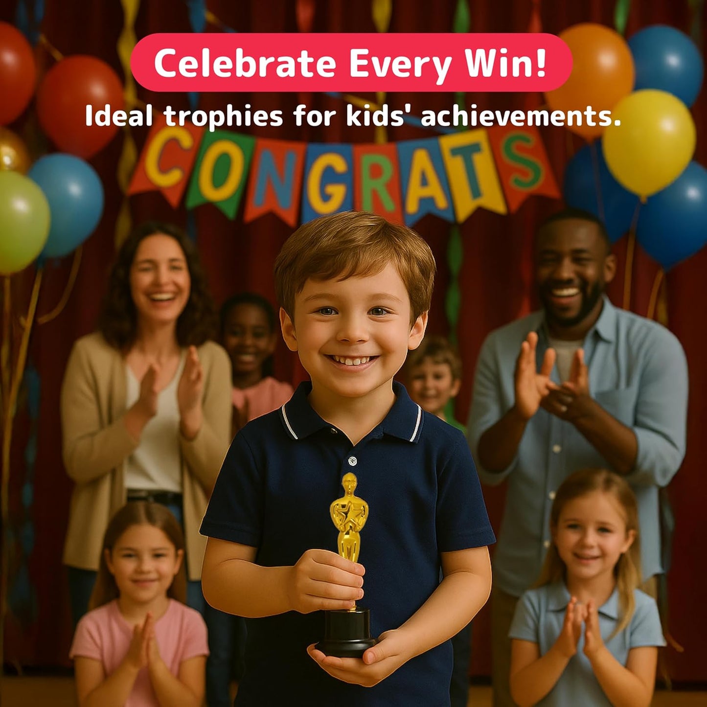 PREXTEX Trophy Award - Perfect Awards and Trophies for Kids & Adult Award Parties, Small Trophy Cup for Recognition, Ideal Kids Trophy for Competitions and Events
