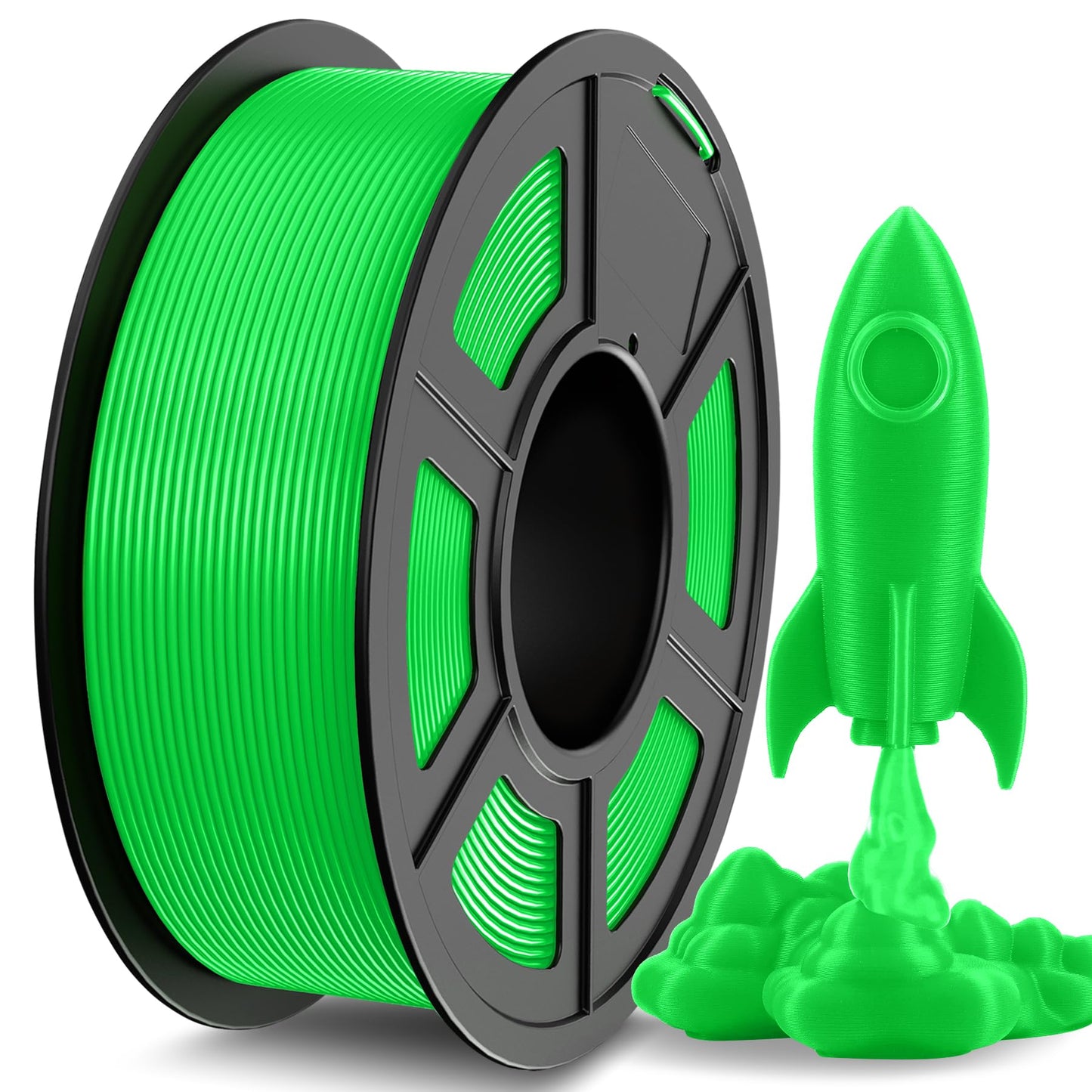 JAYO High Speed PLA Filament 1.75mm Green 1.1KG, Rapid PLA 3D Printer Filament for Fast Printing up to 600mm/s, Dimensional Accu