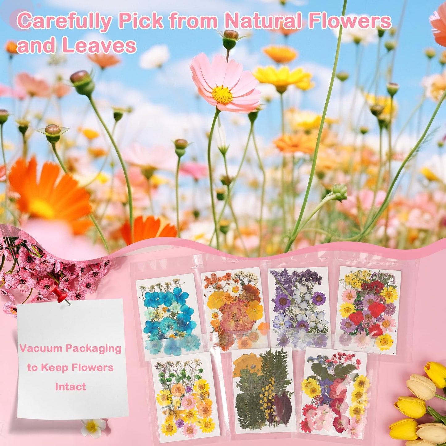 231 PCS Pressed Flowers Bulk for Resin Crafts, Dried Pressed Flowers Butterfly Stickers with Tweezers Real Natural Dry Wildflowers for Resin Molds DIY Art Candle Phone Cases Bookmark Jewelry Making