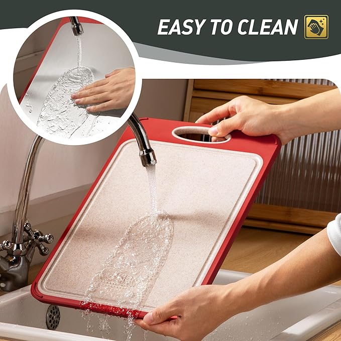 2 in 1 Stainless Steel Cutting Board with Handle Chopping Husband Birthday Christmas Xmas Valentines Father Day Gifts Ideal from Wife Romantic Anniversary Best Cool Gadget Awesome Who Have Everything