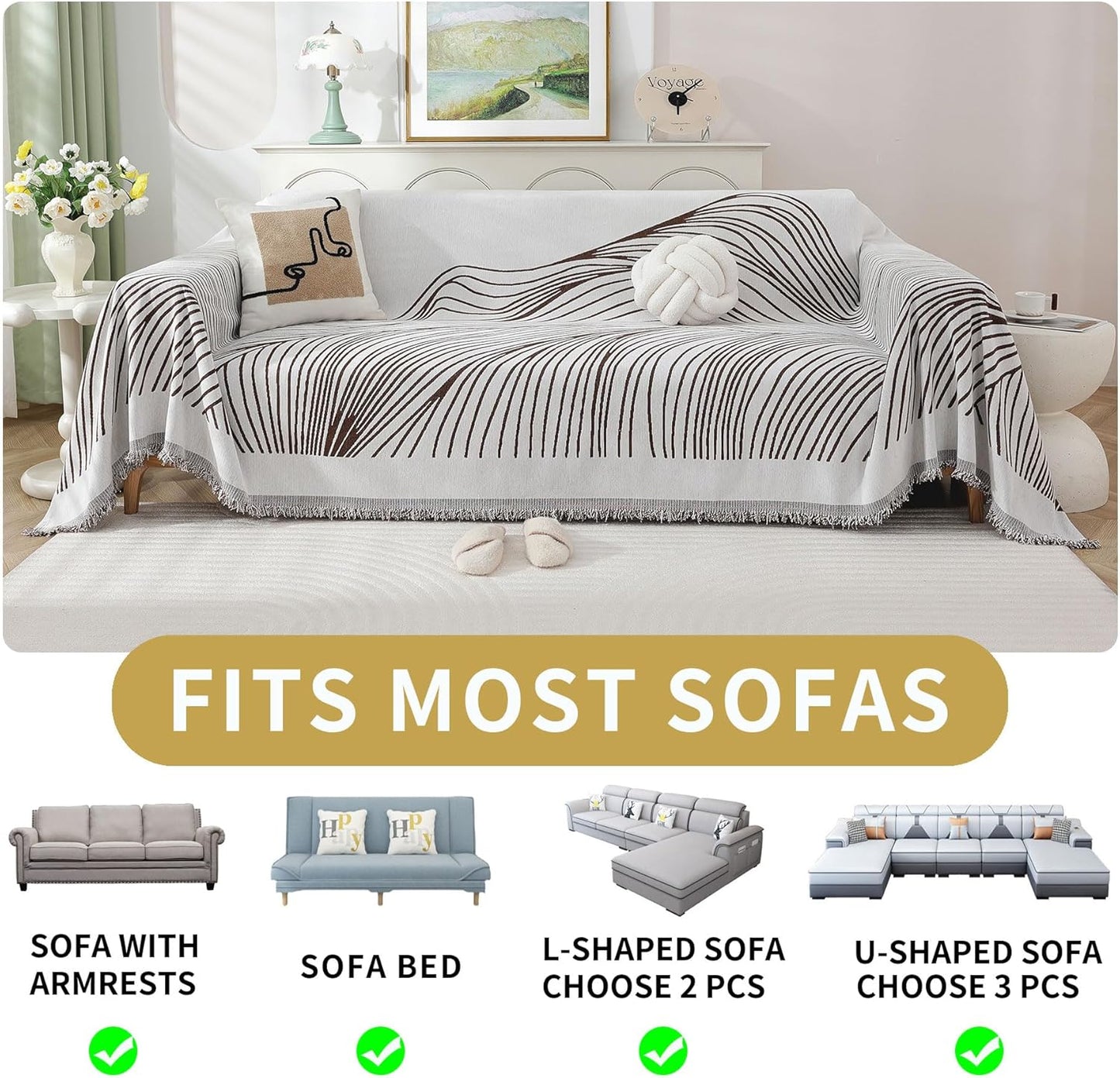 Non Slip Sofa Covers Couch Covers for 3 Cushion Couch Sofa Pet Friendly Washable Couch Covers for Sofa, Soft Thick Sectional Couch Covers L Shape Furniture Protector for Kids, Dogs 71" X118"