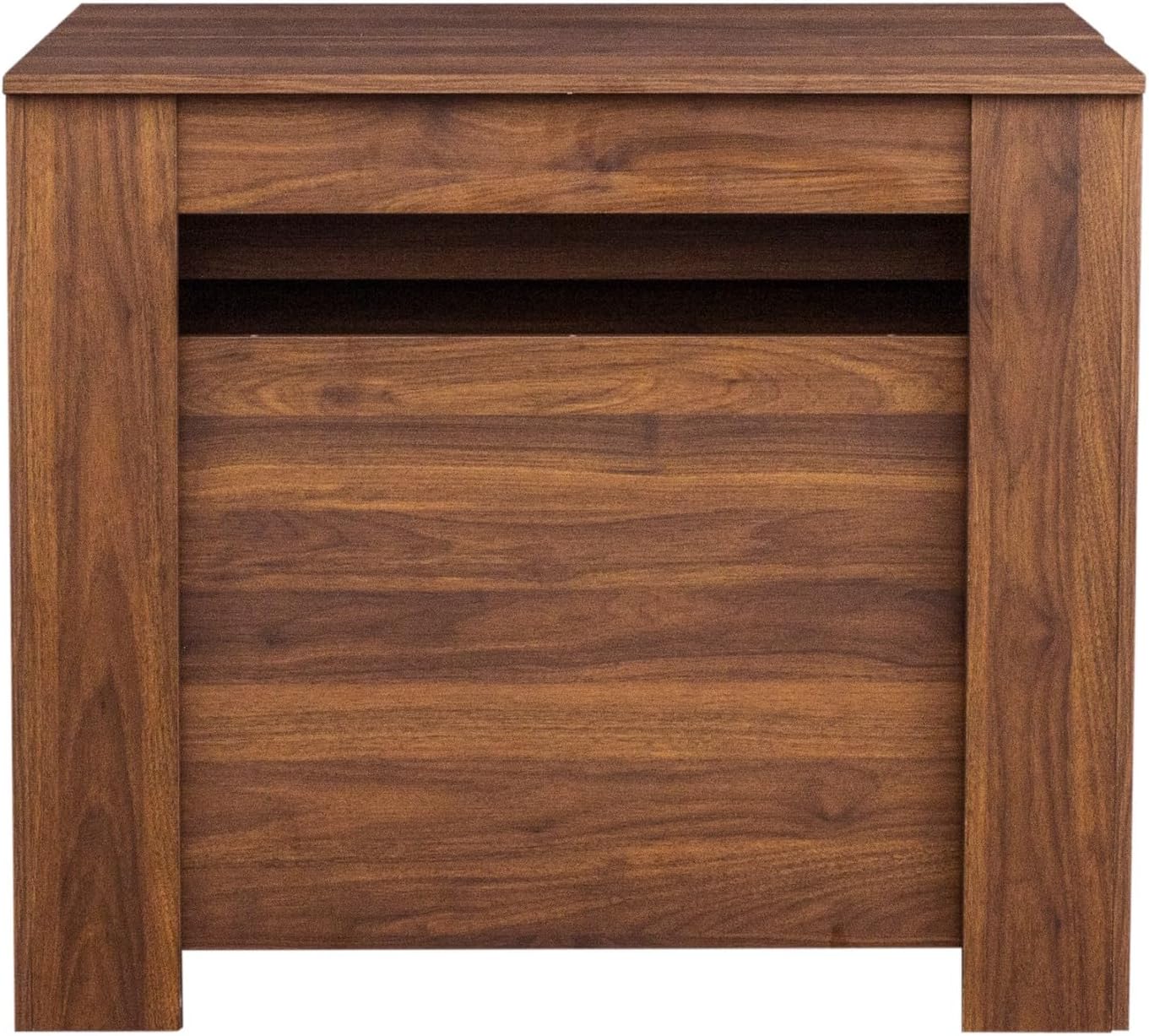 KEIKI 20"-118.5" L Extendable Foldable Dining Room Table for 1-10 People, Wood Multifunctional Rectangle Expandable Console Kitchen Living Meeting Room Furniture, 6 Tabletop Length Options, Walnut