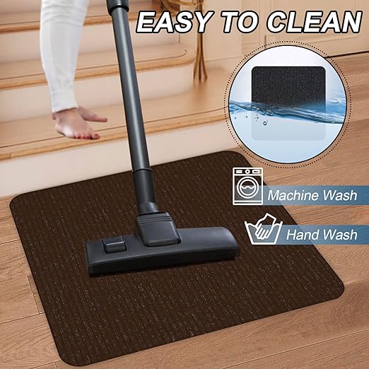 Stair Treads for Wooden Steps, Non-Slip Stair Runner Indoor Outdoor Stair Tread Landing Mats Covers Pads, 31" x 31"Matching Staircase Step Runner for Elders, Kids and Pets (31" X 31", Brown)