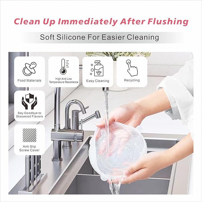 14 piece set circular square silicone dustproof and fresh-keeping cover, kitchen and household stretchable refrigerator microwave sealing and fresh-keeping film (blue)