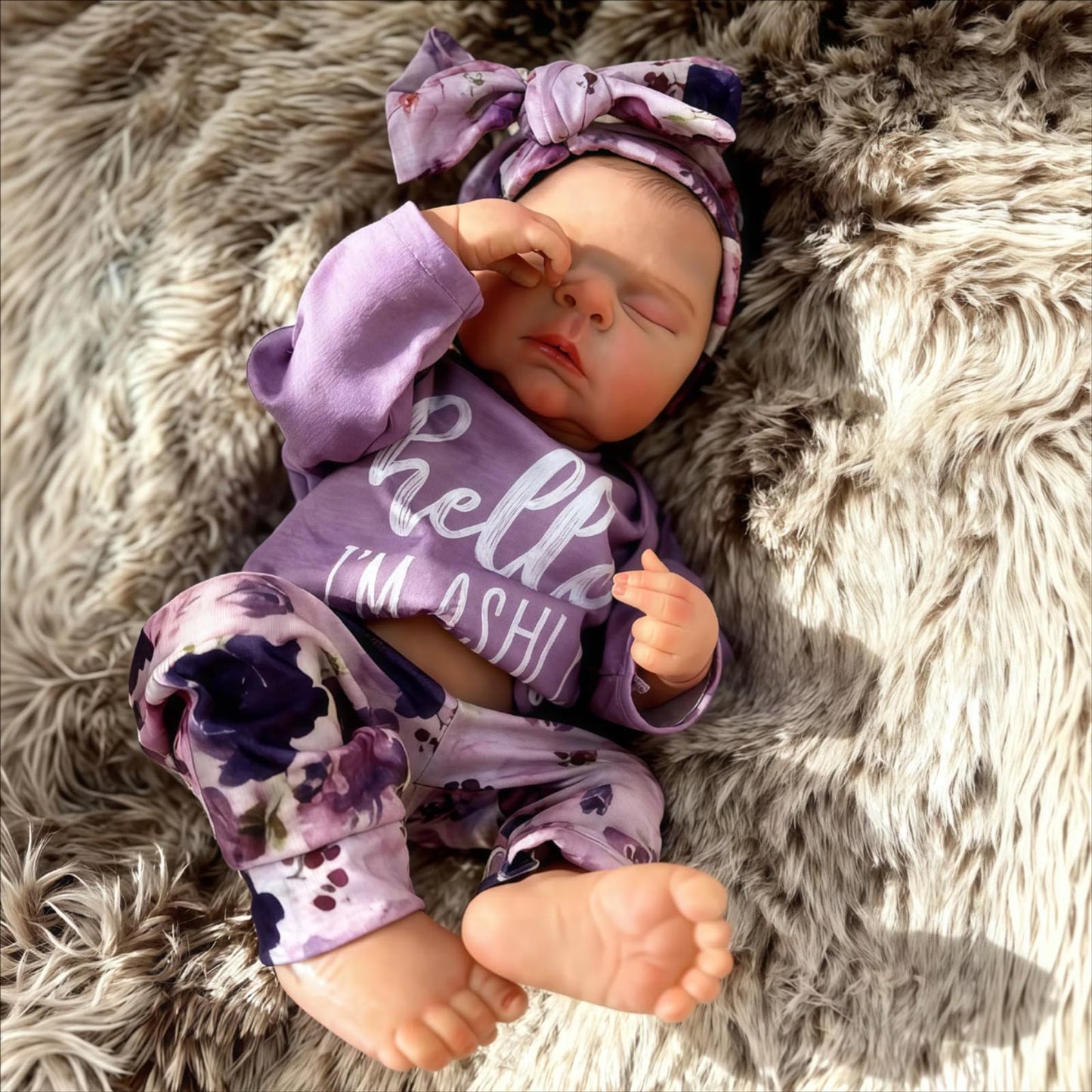 Gileutay 18 inch Realistic Full Vinyl Reborn Baby Dolls Girl Real Life Newborn Baby Doll with Feeding Kit Toys