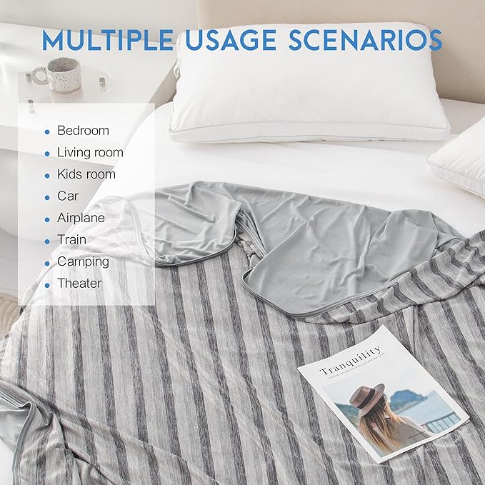 AmyHomie Cooling Blanket,Summer Blankets with Double Sided Cold Effect, Arc-Chill Q-Max>0.6 Cool Fiber, Breathable Lightweight Blankets for Hot Sleepers Night Sweats