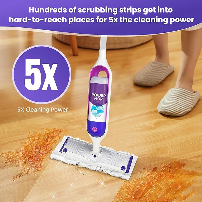 30 Pack Power Mop Pad Refills for Swiffer PowerMop Multi-Surface Mop, Powermop Multi-Surface Mop Pad Replacement Kit