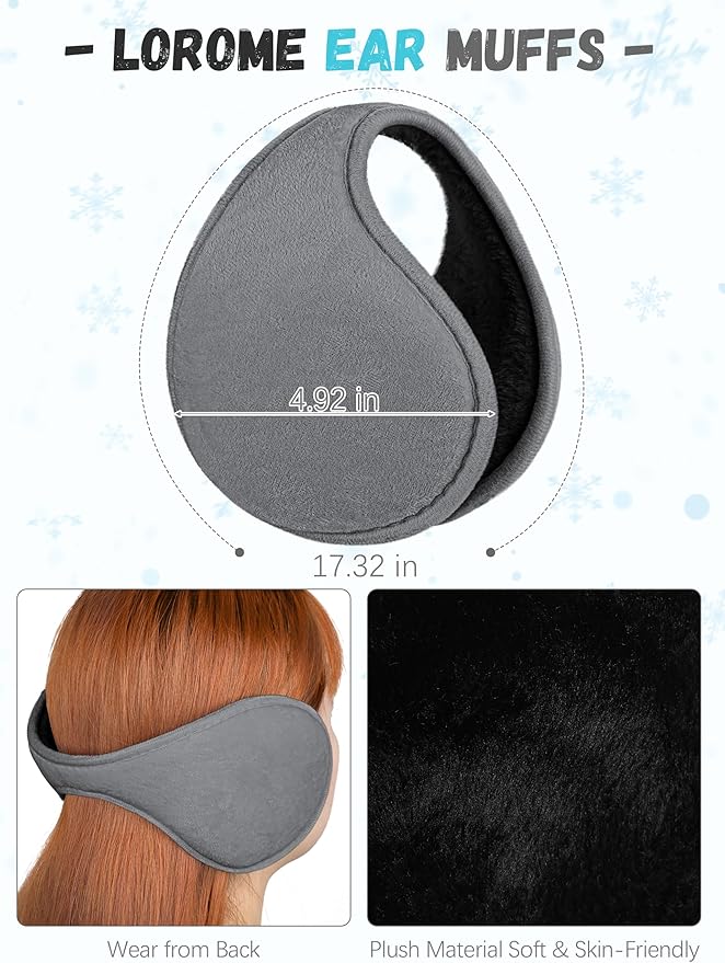 Winter Hat Scarf Gloves and Ear Warmer, Knit Warm Beanie Hat Touch Screen Gloves Long Knitted Plaid Scarf Set Gifts for Women