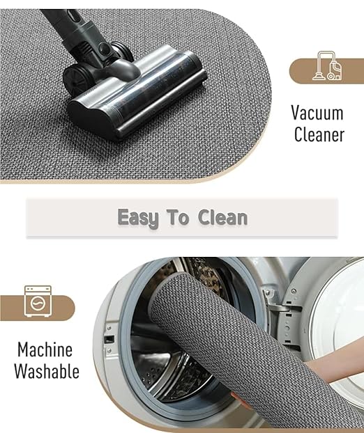 Non Slip Liner Stair Treads Matching Mat for Wooden Steps, 30"x30" Square Stair Landing Rug with Rubber Backing, Washable Indoor Safety Stair Landing Mat for Kids Elders Dogs, Grey