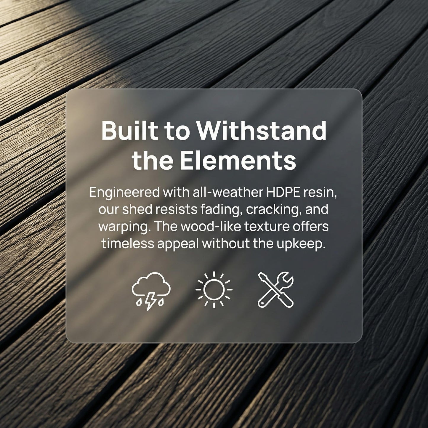 Outdoor Storage Shed 57 Cu.ft Weatherproof Resin Storage Cabinet with Floor, Lockable Vertical Shed for Garden Tools, Lawn Mower, Pool Equipment & Organization – Shelves Not Included