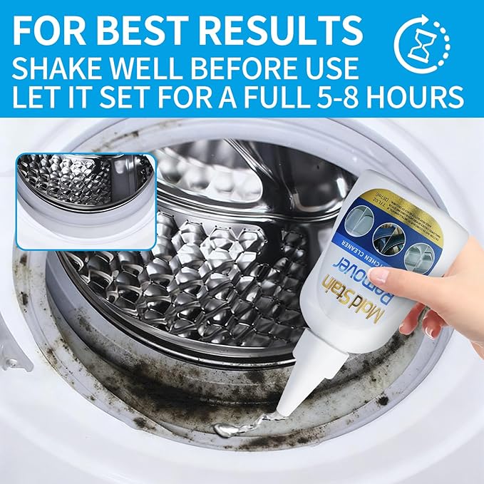 Home Remover Gel, Multi Home Stain Cleaning Gel, Heavy Duty Stain Cleaner for Washing Machine, Refrigerator Strips, Bathroom Grout, Sink, Shower, Caulk, and Front Loader Seal (7 fl oz)
