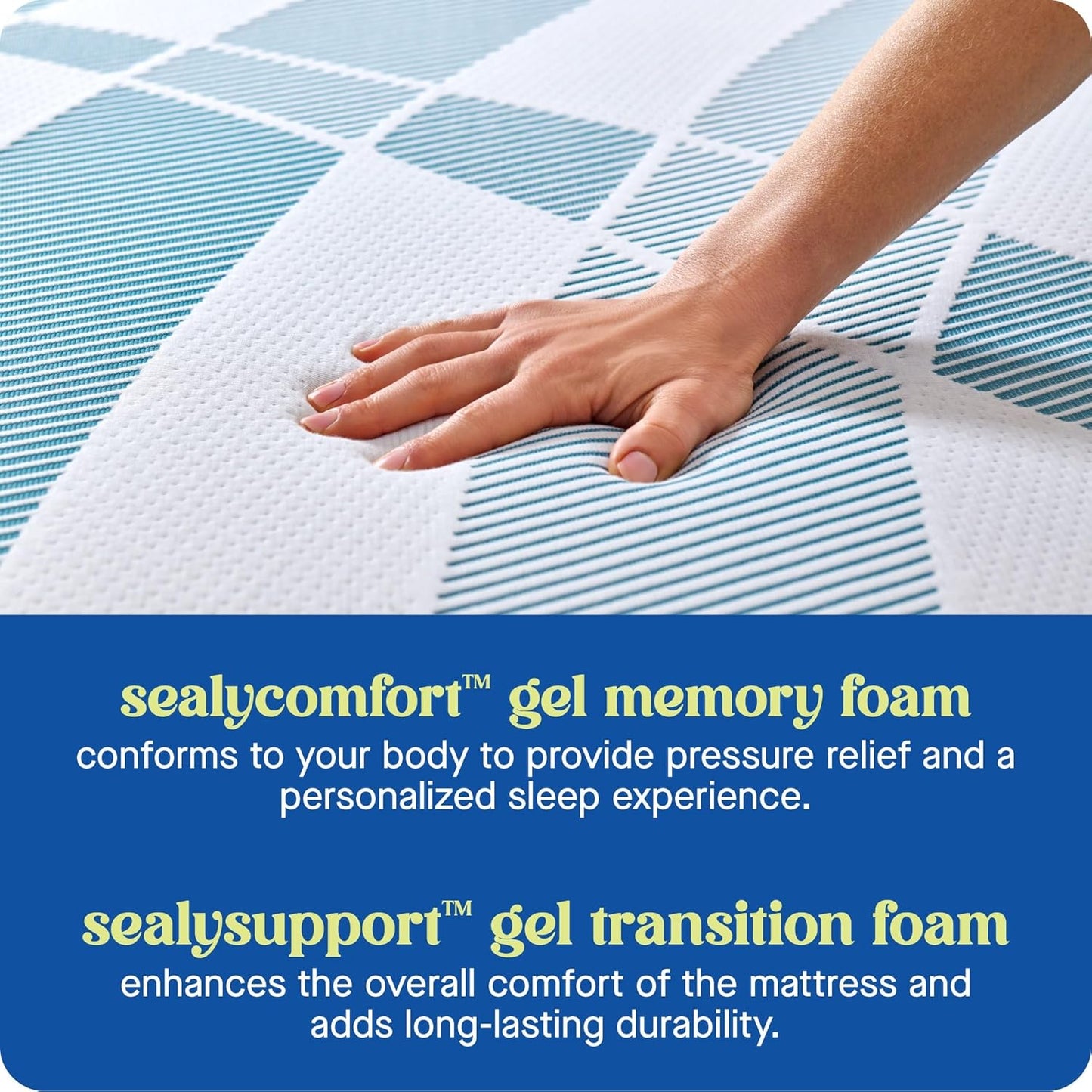 Sealy Dreamlife 10” Foam Mattress-in-a-Box, California King, SealyComfort Gel Memory Foam, Surface-Guard Technology, 10 Year Limited Warranty, Made in The USA