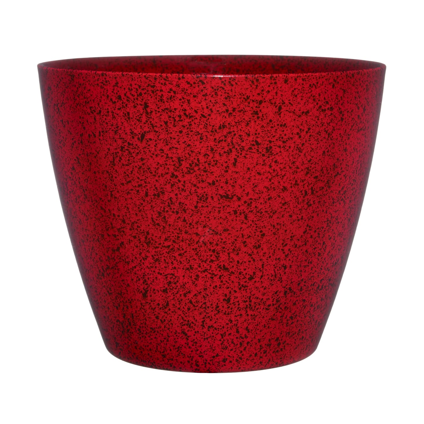 Classic Home and Garden Vogue Planter Pots w/Pottery Quality Finish - Modern Indoor & Outdoor Flower Pots - UV-Resistant Porch Planters - Decorative Pot for Flowers & Herbs (8” Lava Red)