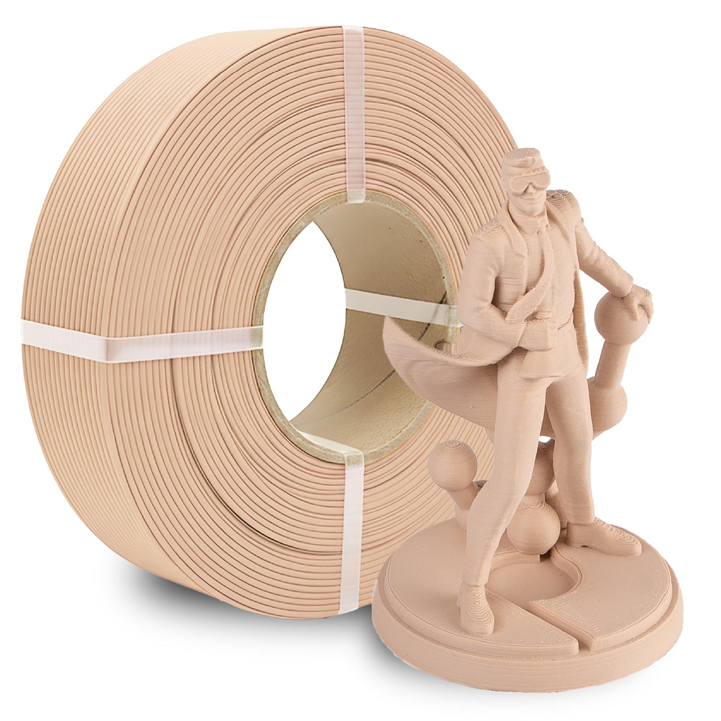 Polymaker Panchroma Refill Spool Matte Army Beige PLA 3D Printing Filament Refill, Compatible with All Reusable Spools and All M