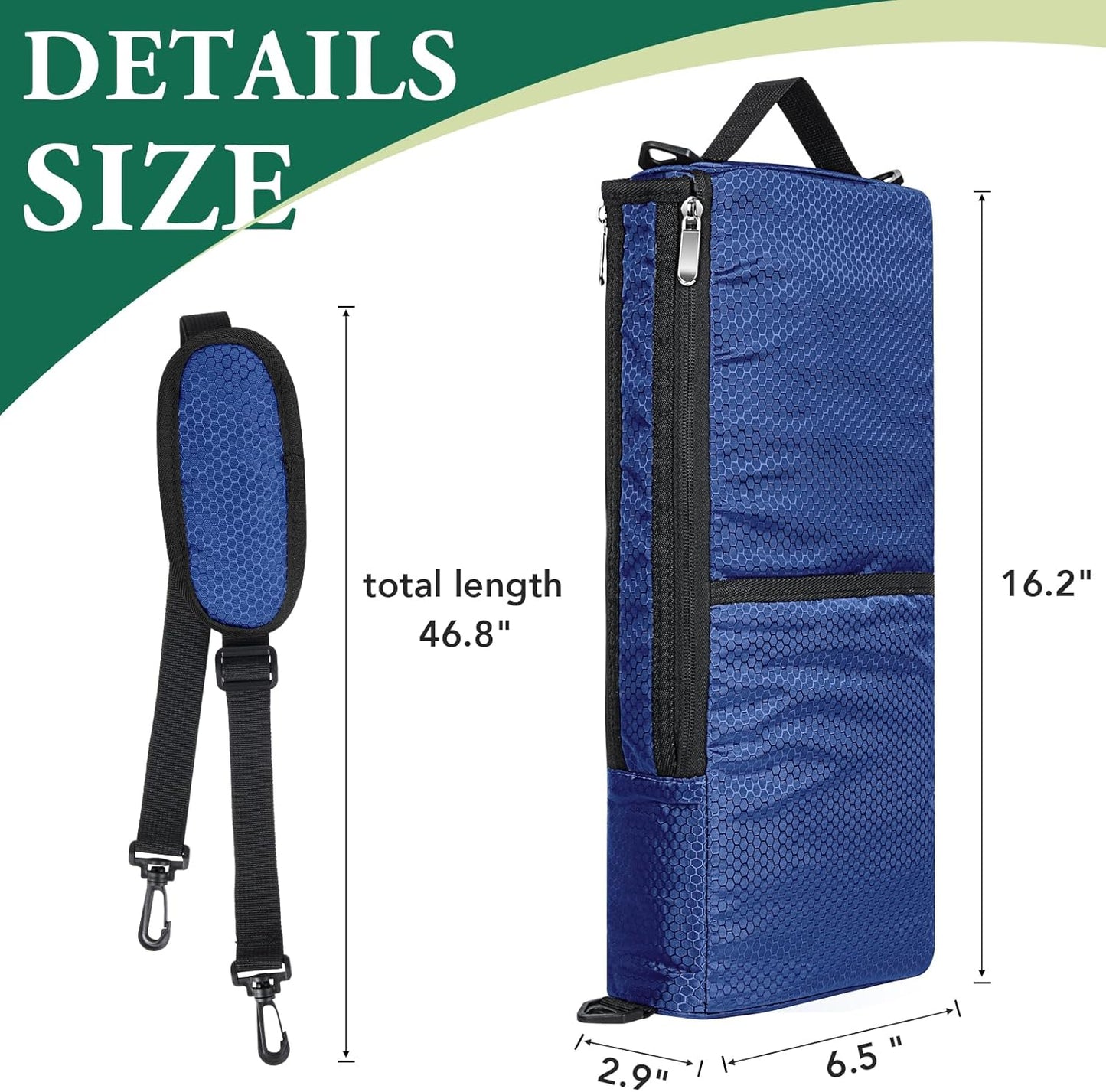 Golf Cooler Bag - Golf Accessories Gifts for Men Women Holds 6 Beer Cans or 2 Wine Bottles, Fits in Golf Bags Insulated Beer Cooler for Golfing, Beach Days, Picnic