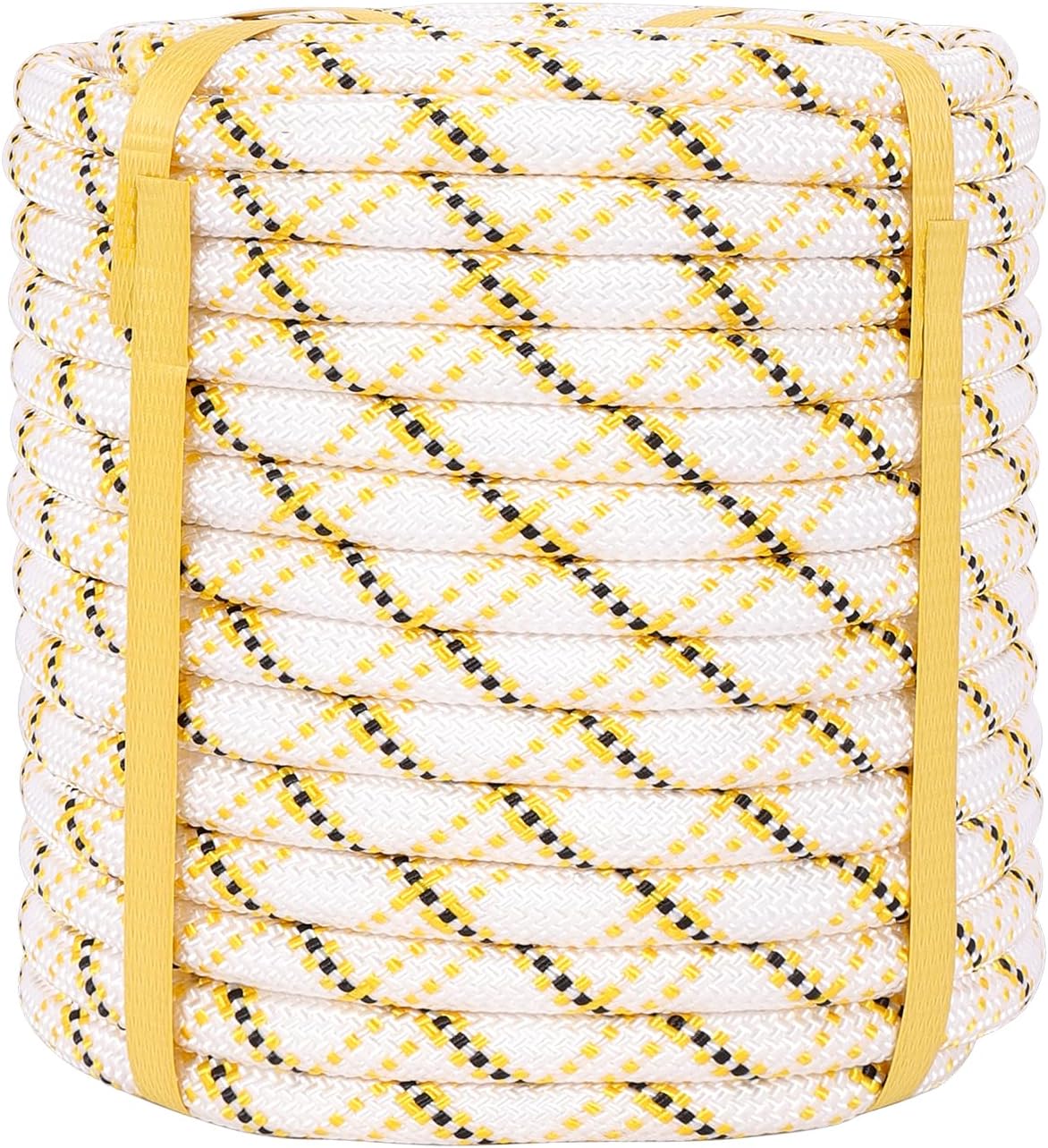 Arborist Rope Climbing Rope（1/2 inch x 200ft） Bull Rope for Construction Climbing Swing Sailing