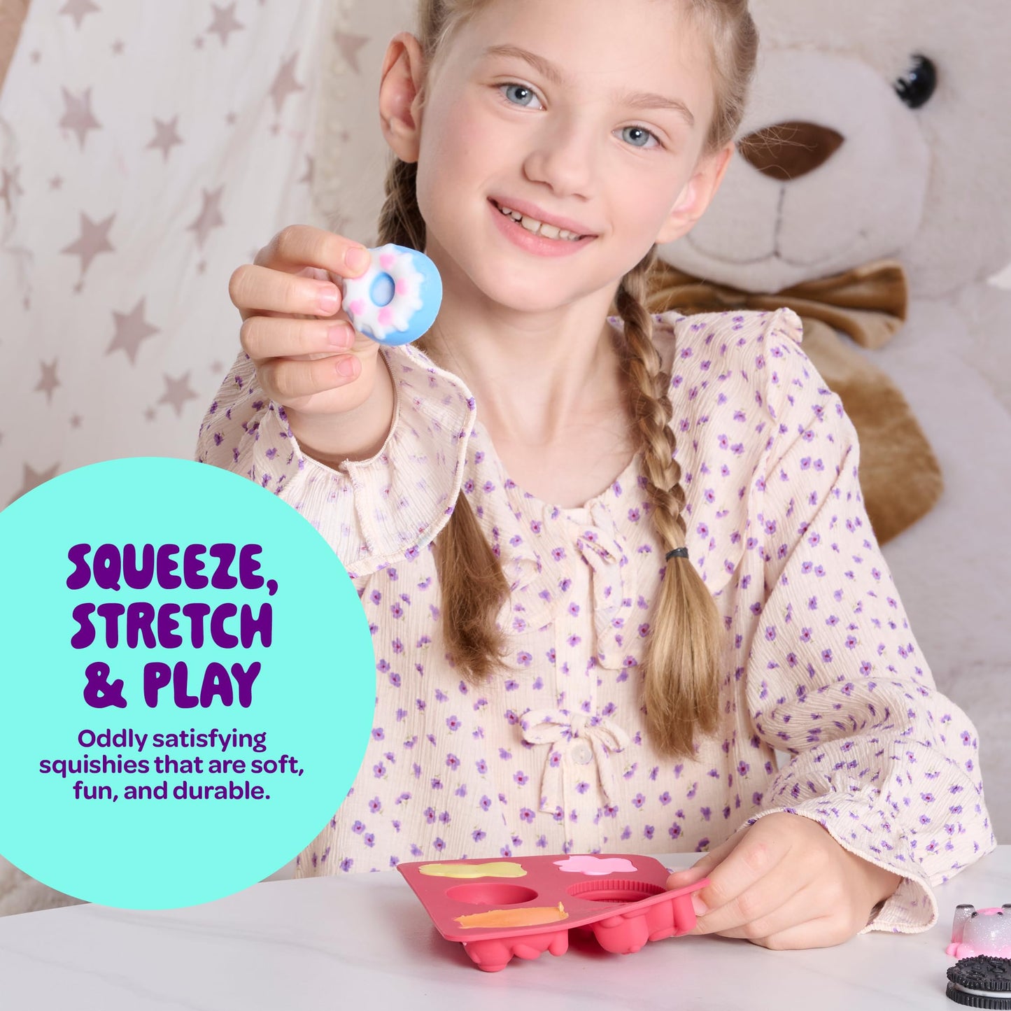 Taba Squishy Making Kit for Kids - Gifts for Girls - Kids Crafts - 6 7 8 9 10 11 12 Year Old Girl Birthday Gift - Squishies Craft Kits - Arts and Crafts for Kid for 8-12 - Toys for Girls Ages 5-7