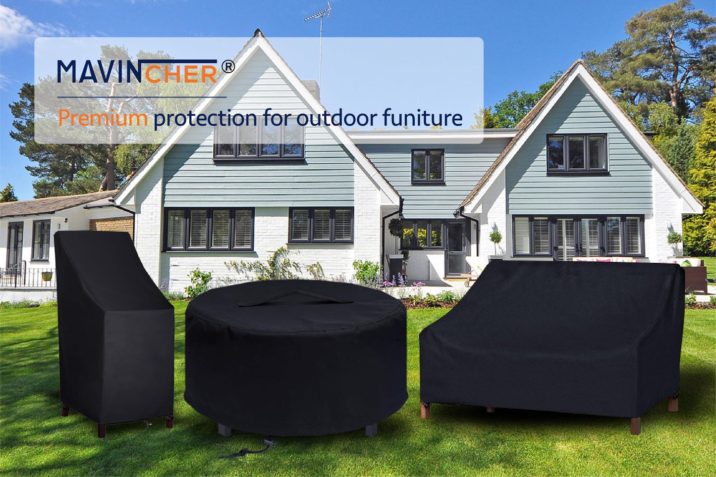 MAVINCHER Fire Pit Cover for Solo Stove - Surround Tabletop Shelter, Elevation for Ranger & Bonfire Fire Pits, Black, 44" D x 20" H