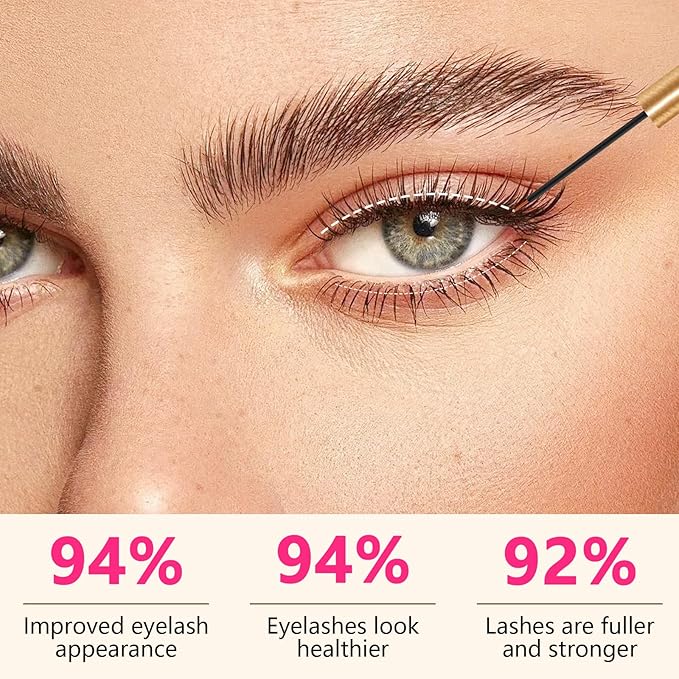 Lash Enhancing Serum, Women's Advanced Cosmetics, Eyelash Growth Serum, Promote Longer, Fuller, and Denser Eyelashes, Fast and Effective (5ml), Gold