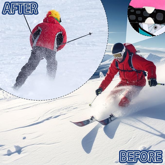 6 Pcs Goggle Clip Winter Sports Ski Helmet Goggle Clip Anti Slip Replacement for Winter Snowboard