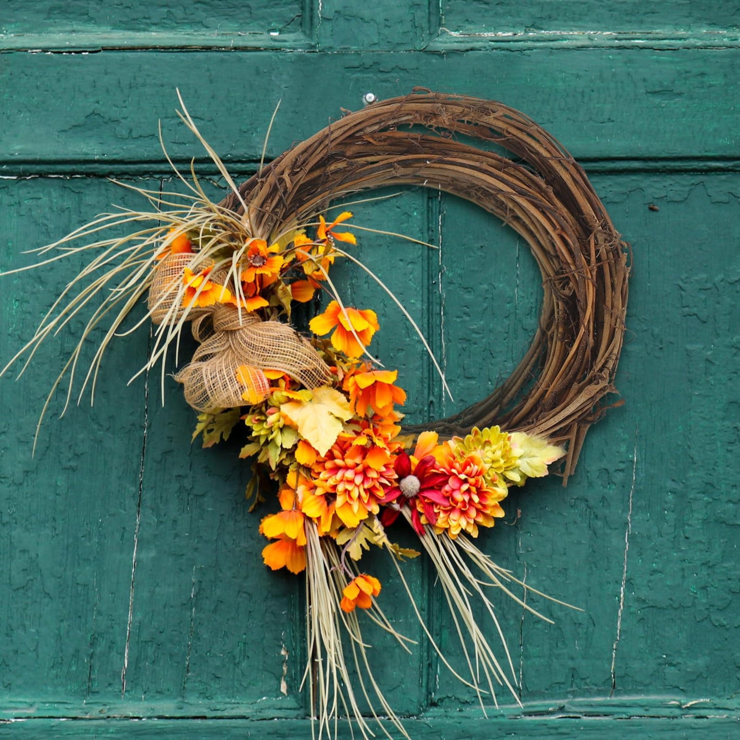 Garneck DIY Crafts Natural Vine, Twig Grapevine Wreath Garland for Christmas/Party/Halloween, Rattan Wreath Garland Decoration Grapevine Garland 180 Inch