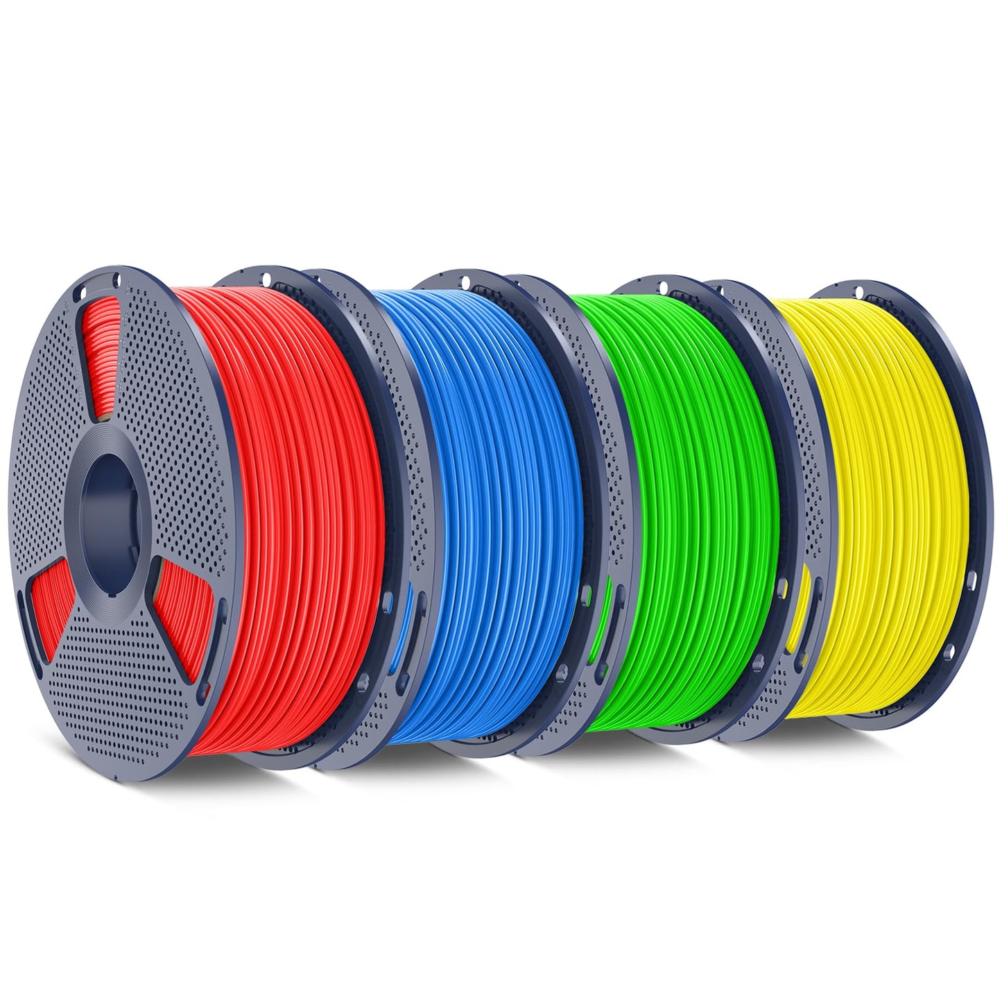 SUNLU ABS Filament 1.75mm 3D Printer Filament Bundle, Strong and Durable, Excellent Toughness, Individually Vacuum Packed, 4kg i