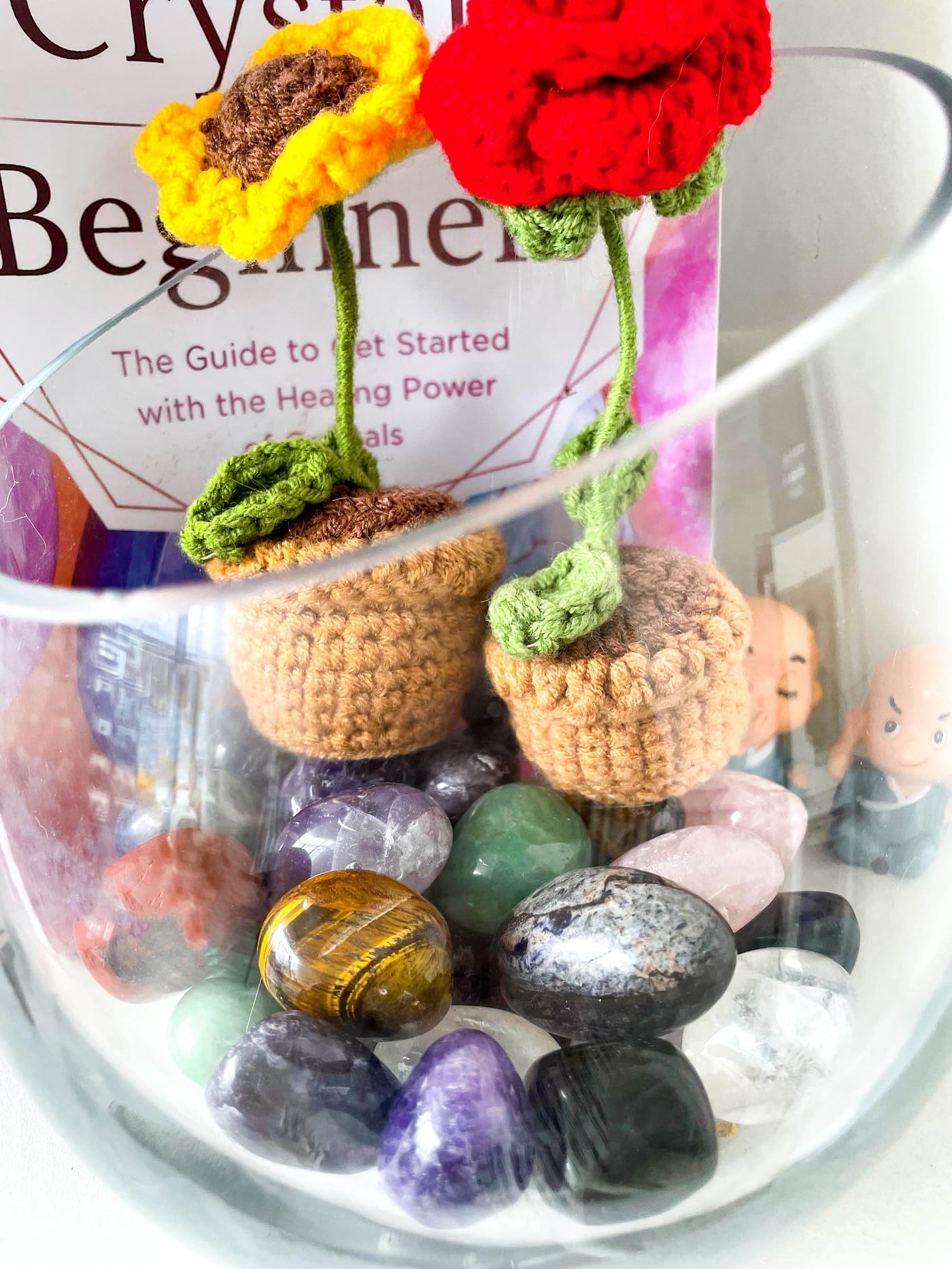 DUQGUHO Green Aventurine Healing Crystals Stones Set Natural Bulk Crystals Tumbled Polished Irregular Crystal Stones Bulk Rocks 0.45 lbs