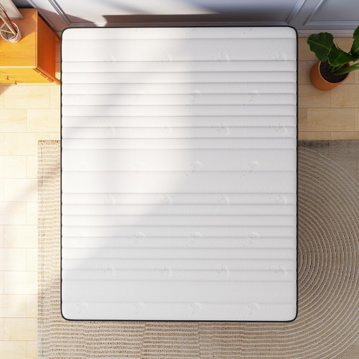 Twin Mattress 12 Inch – Hybrid Memory Foam & Pocket Spring Bed in a Box, Medium Firm, Cooling Comfort & Pressure Relief, 120-Night Trial