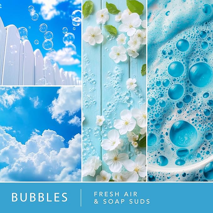 Scentsationals Fragrance Oil Plug In Air Freshener Refills 3-Pack - Bubbles - Works with Scentsationals Wall Plugs, Long-Lasting Home Fragrance, 0.8 fl oz Each, Packaging May Vary