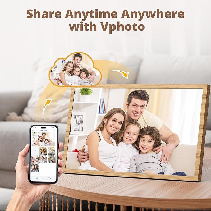Dragon Touch Large Digital Picture Frame 21.5 inch Screen WiFi Digital Photo Frame Display, 32GB Storage, Auto-Rotate, Share Photos via App, Email, Cloud, Classic 21（Not Touchscreen）