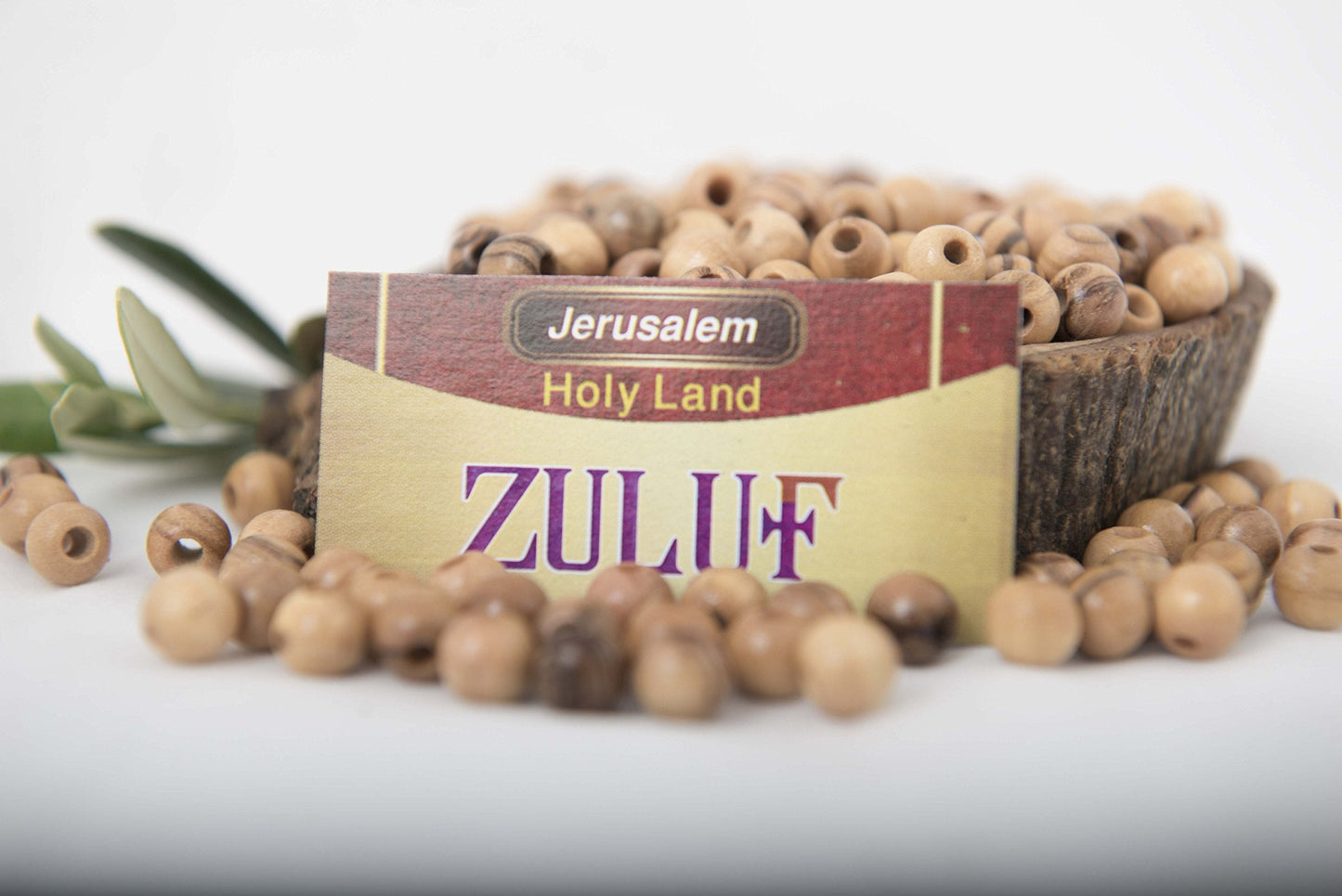 ZULUF 6mm Olive Wood Beads Bulk 500pcs – Natural Wooden Pieces for Jewelry Making, Catholic Rosary Supplies, Bracelet Necklace Craft Parts, DIY Macrame, Holy Land with Certificate BEAD021