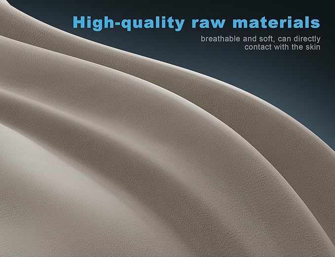 Gaming Chair Breathable Leather with Pocket Spring Cushion,Wide and High Ergonomic Office Chair with Headrest,Computer Gaming Chair with Footrest for Adult and Teen,Beige