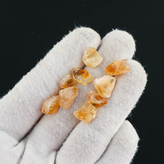 CRYSTALIS 100cts Natural Bi-Color Citrine Raw Crystals, Loose Gemstone Wholesale Bulk Rough Jewelry Making Supply, Chakra And Healing Raw Stones, Wire Wrapping, DIY, Tumbling, Gem Collection