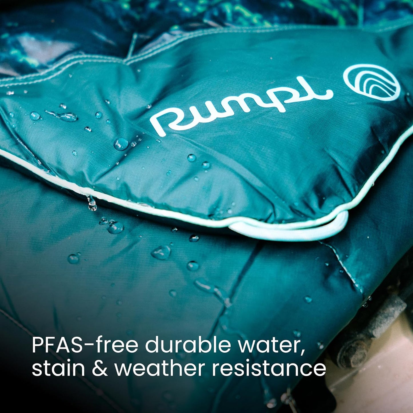 Rumpl Original Puffy Blanket - Warm, Water-Resistant Camping Blanket with 100% Recycled Synthetic Insulation, 52"x75", Original Puffy V2, Dusk Fade