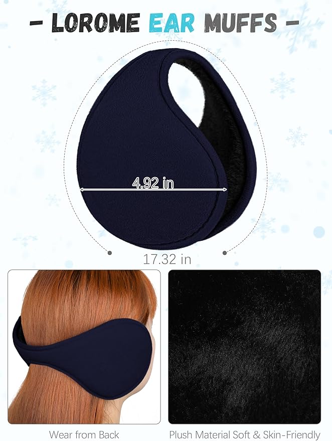Winter Hat Scarf Gloves and Ear Warmer, Knit Warm Beanie Hat Touch Screen Gloves Long Knitted Plaid Scarf Set Gifts for Women